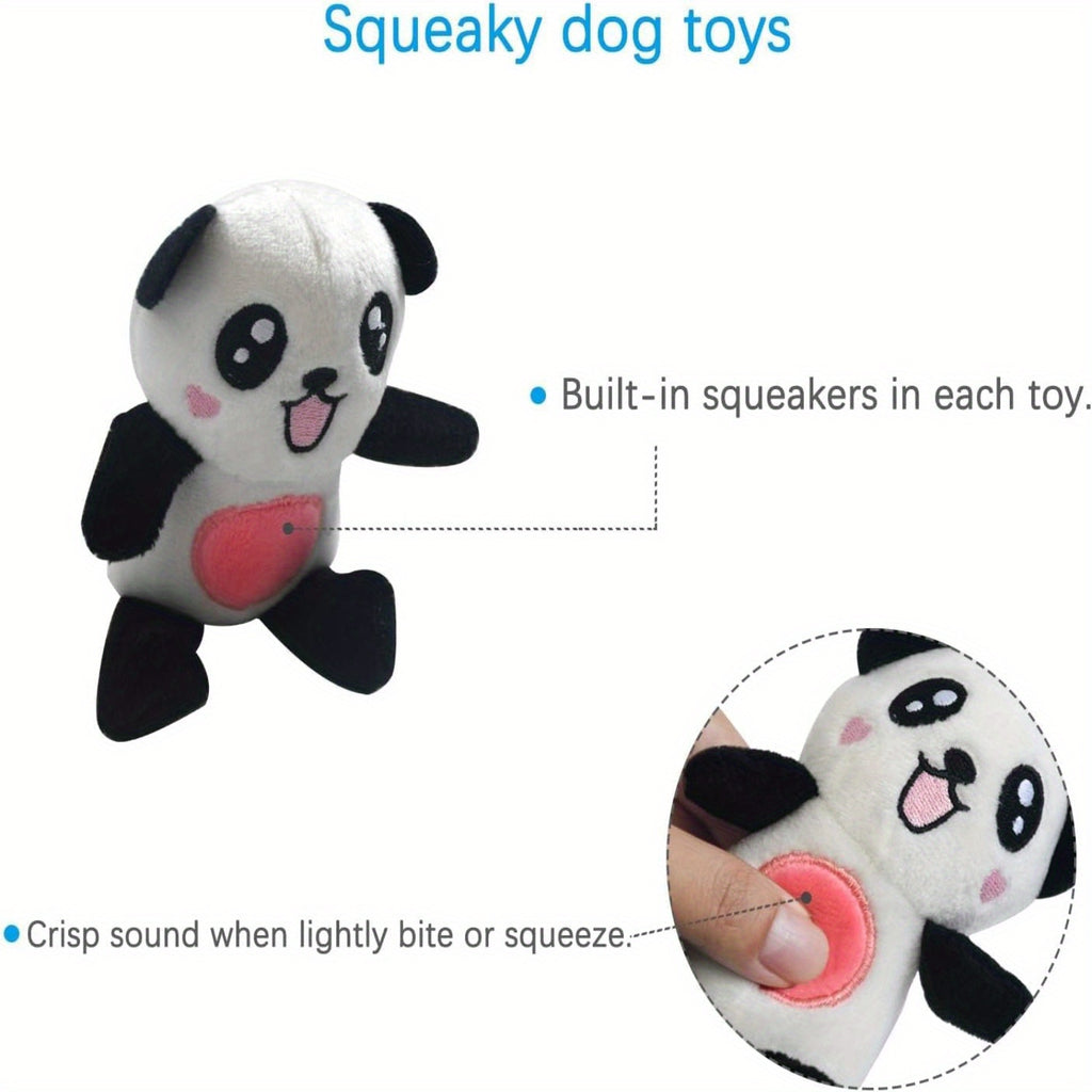 3/12 Dog Toys Bulk With Squeakers, Cute Soft Pet Toy For Small Medium Size Dogs, Magic Props Small Stuffed Puppy Chew Toys, SANDY Squeaky Plush Dog Toy Pack For Puppy