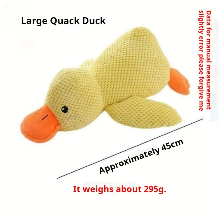 [Durable Plush] Durable Plush Squeaky Dog Toy | For All Dog Breeds | Plush | Squeaky, Chew Resistant, Interactive | Pet Toy | Without Battery
