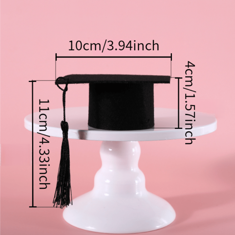 [Adorable Graduation Cap] Adorable 1pc Graduation Cap for Pets | Square Academic Hat with Tassel, Polyester, Perfect for Cat & Dog Role Play, Party Dress Up, Small Medium Breeds, Pet Accessories, Durable Polyester Hat