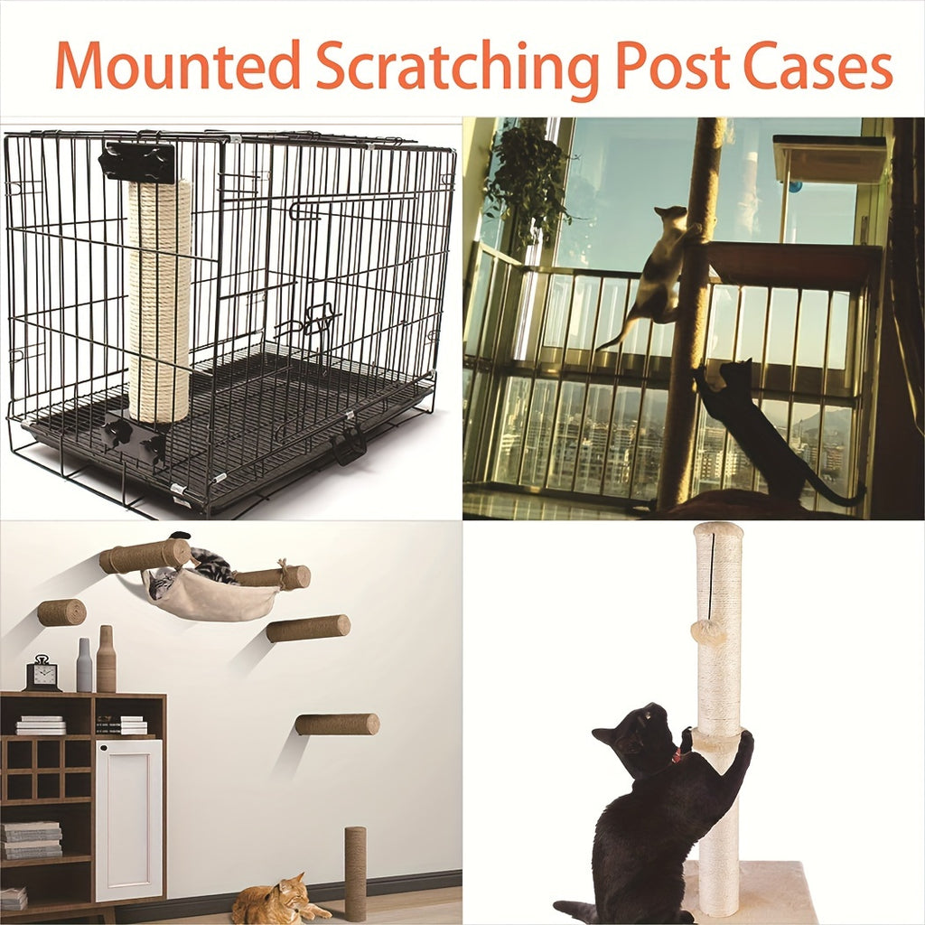 Cat Scratching Post, DIY Sisal Rope Cat Scratching Rod Toy For Indoor Cats, Pet Furniture Accessories