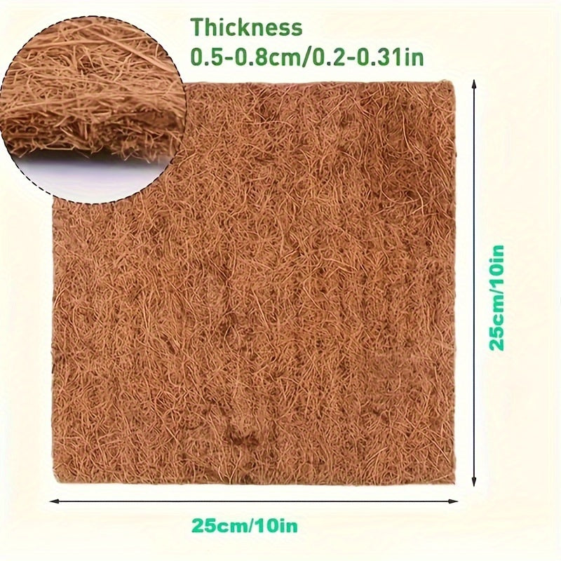 [7pcs]7pcs Of Reusable Coconut Palm Mats, Chicken Coop Nesting Mats, Moisture-proof And Heat-insulating, Perfect For Birds And Reptiles To Lay Eggs, Easy To Care For