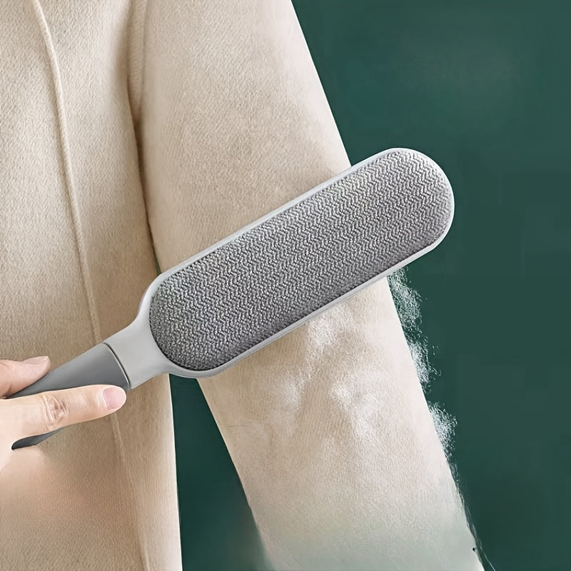 [No Electricity Needed Lint Remover] Reusable Lint Remover, Dual-Sided Pet Hair and Dust Brush, Manual Electrostatic Cleaning Tool, Durable Polypropylene, with No Electricity Needed for Clothes, Sofa, Furniture, Bedding, Carp