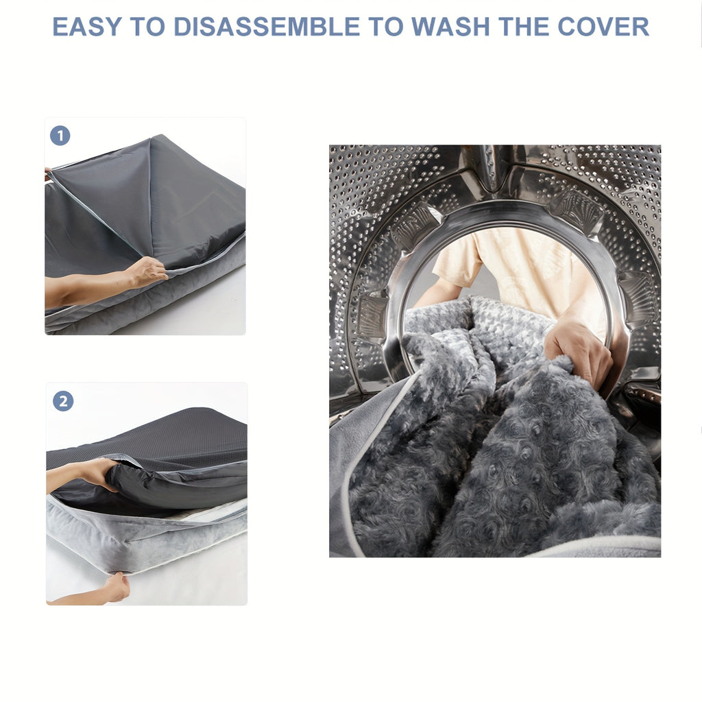 Orthopedic Dog Beds for Large Dogs, Extra Large Waterproof Dog Bed with Removable Washable Cover, Egg Crate Foam Pet Bed, XL Dog Crate Bed, dog beds large sized dog, large dog bed, large dog bed, dog beds for large dogs