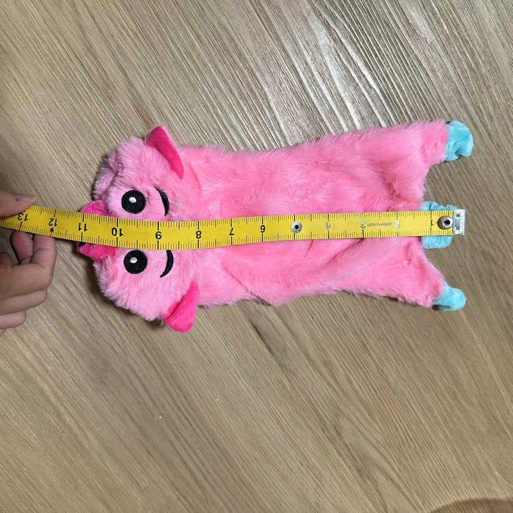 Flat No-Fill Squeaky Plush Dog Toys Dog Sound Toys Chew Toys Crinkle Dog Toys Durable Dog Chew Toys Plush Cute Animals Puppy Toys Teething Pet Toys Squeak for Small Dogs