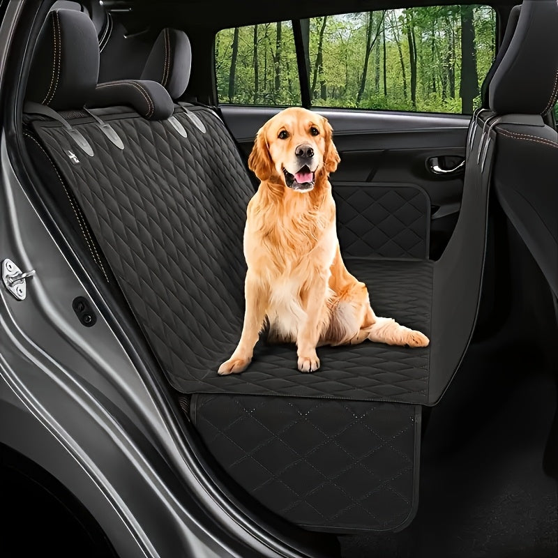 Dog Seat Cover, Waterproof Hammock, Durable And Soft Pet Backrest Cover, Suitable for Cars, Trucks, And SUVs, Travel With Pets, Snug Fit, Durable Cover, Heavyduty Material, Car Hammock, Dog Lovers, Suv Drivers