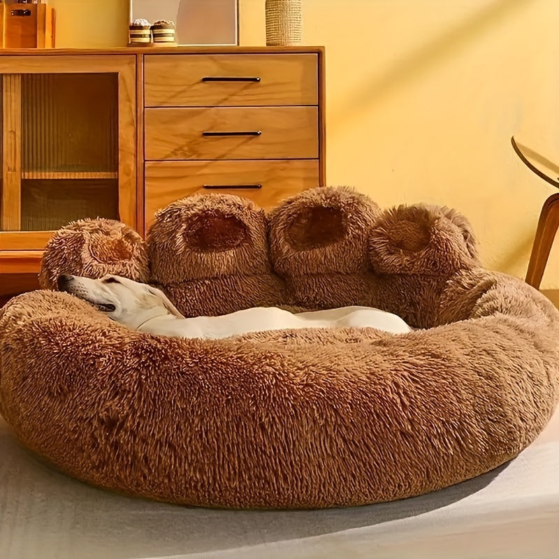 [Long-haired Pet Bed] Soft 60/70/90/110CM Long-haired Pet Bed - 1Pc Dog Beds for Small, Medium, Large Dogs - Warm Christmas Present
