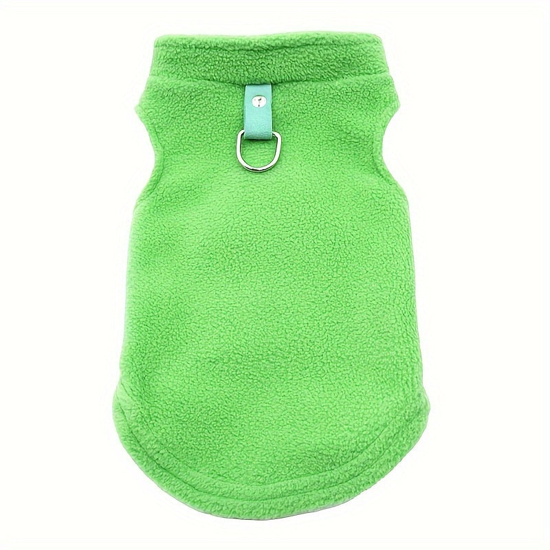 Tailoredtrend, Cozy Fleece Dog Vest - Thick, Solid Color Pet Apparel for Small to Medium Cats & Dogs, Hand Wash Only - Perfect for Fall/Winter