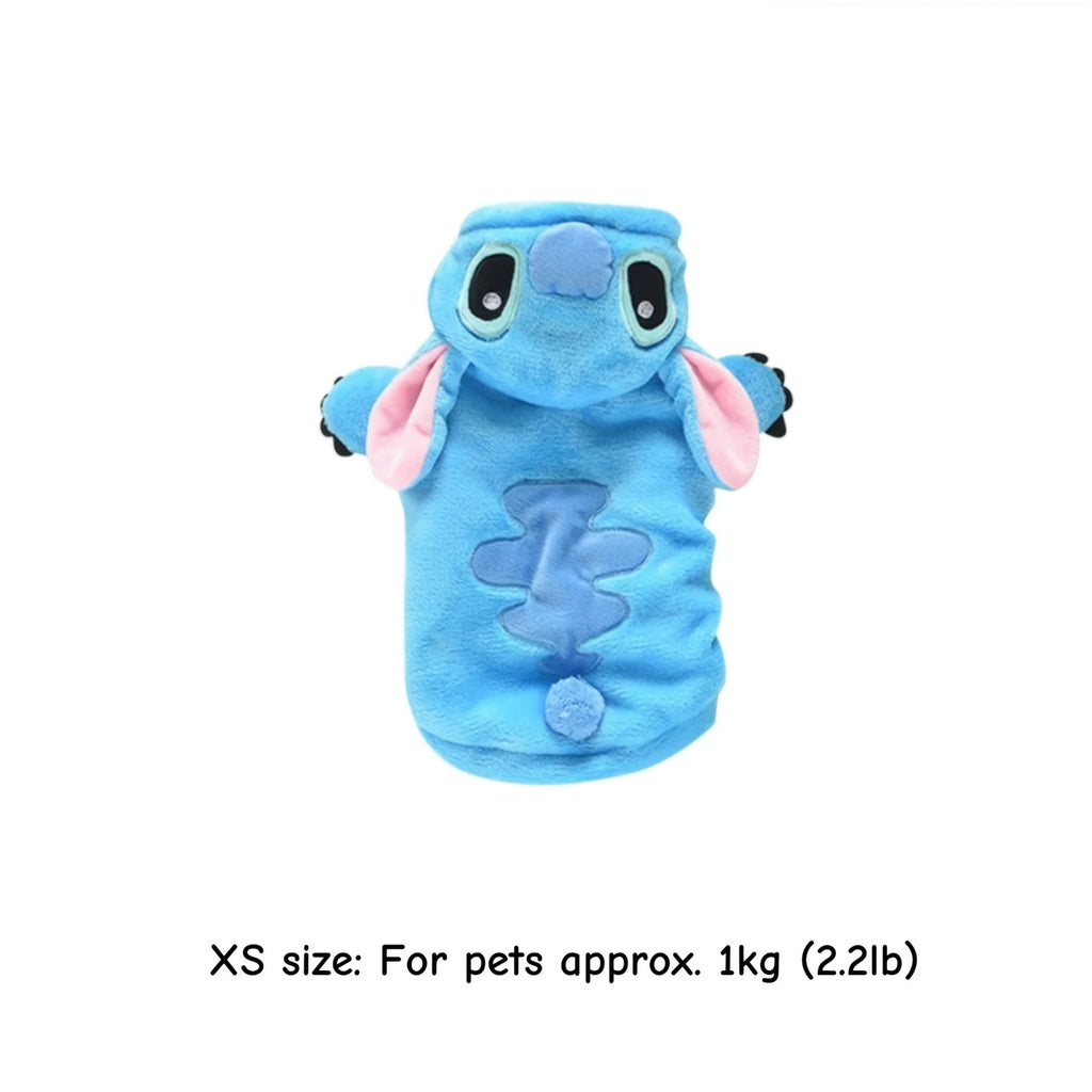 Halloween & Christmas Pet Hoodies - Cute Cartoon Animal Costumes for Dogs & Cats, Soft Polyester Knit Fabric, XS to 7XL Sizes, Fun Holiday Outfits with Bats, Ghosts, and Snowmen Designs, Dog Costume, Festive Pet Apparel, Play