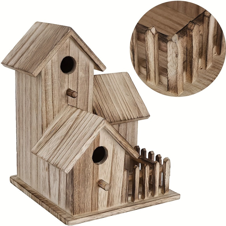 Beautiful Wooden Bird House - Create a Cozy Home for Your Feathered pet!