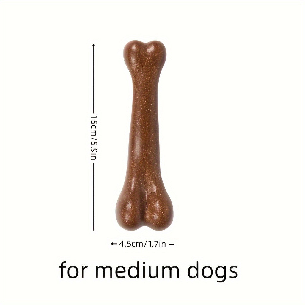 Durable Beef Flavored Dog Chew Toy, Polypropylene Bone Shaped Teeth Cleaning Chew for All Breed Sizes, Interactive Training Pet Toy for Oral Care and Dental Health