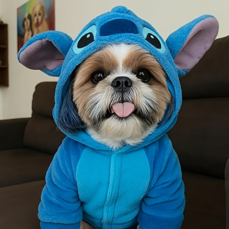 Halloween & Christmas Pet Hoodies - Cute Cartoon Animal Costumes for Dogs & Cats, Soft Polyester Knit Fabric, XS to 7XL Sizes, Fun Holiday Outfits with Bats, Ghosts, and Snowmen Designs, Dog Costume, Festive Pet Apparel, Play