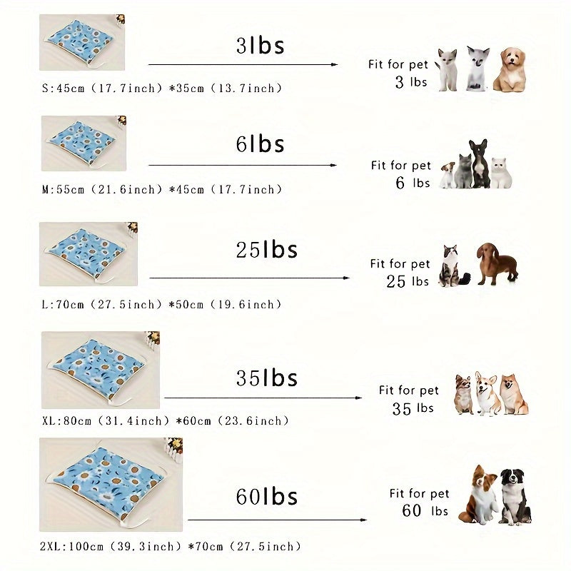 1 Piece Reversible Plush Cartoon Print Pet Bed - Soft Polyester Square Mat with Tie Straps, Polyester Fiber Filled for Ultimate Comfort, Assorted Fun Patterns, Perfect for Small to Medium Cats