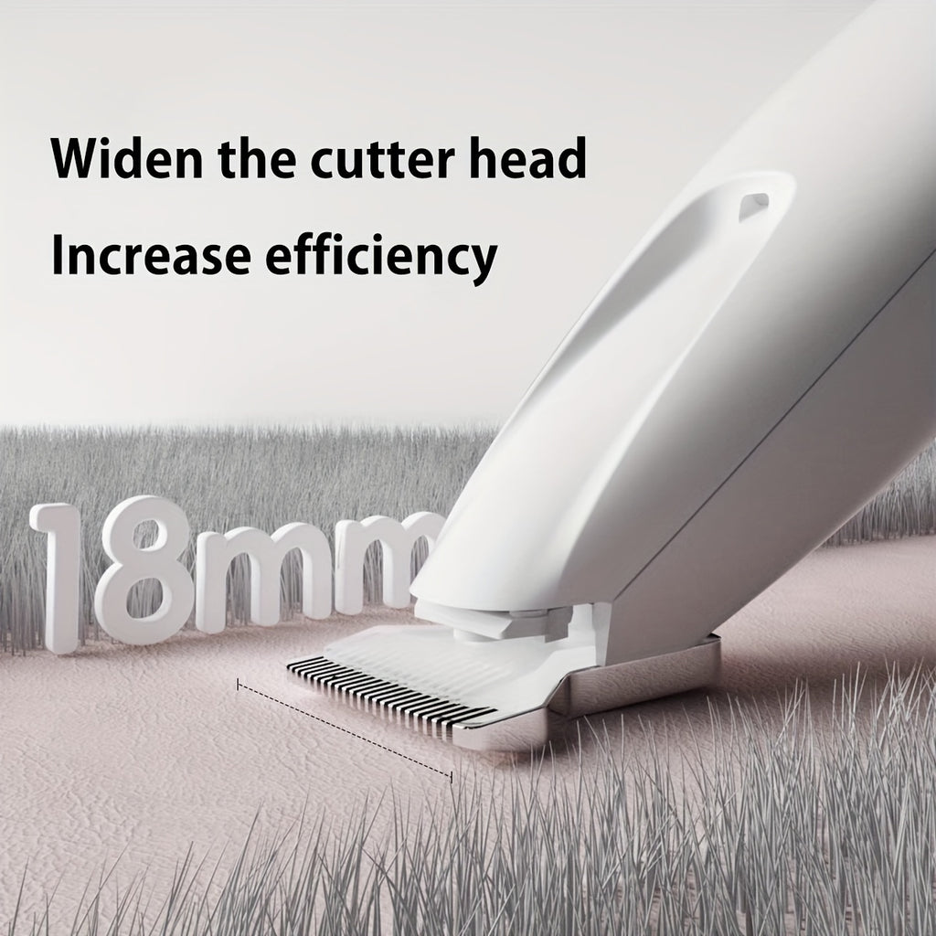 Safe Low Noise Pet Grooming Clippers - LED Light Support, USB and Battery Longevity