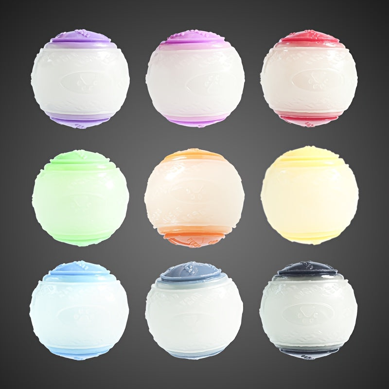 Rubber Dog Tennis Ball - Ideal for Aggressive Chewers, Interactive & Durable Pet Toy, Floats on Water, Random Color