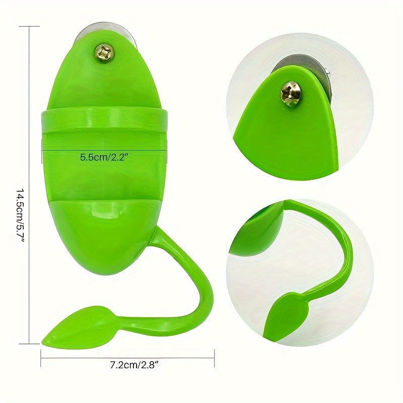YIYUANPET Parrot Bird Feeder Toy, Plastic Fruit and Vegetable Basket with Calcium Station, Interactive Seed Caddy for Parakeets, Cockatiels, Lovebirds, with Easy Wall Mount Swing