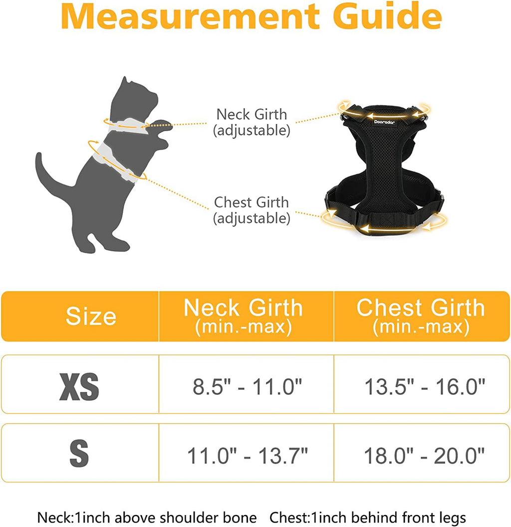 Reflective Pet Harness And Leash Set For Dogs And Cats, Adjustable Puppy Cat Vest Harness With Soft Mesh