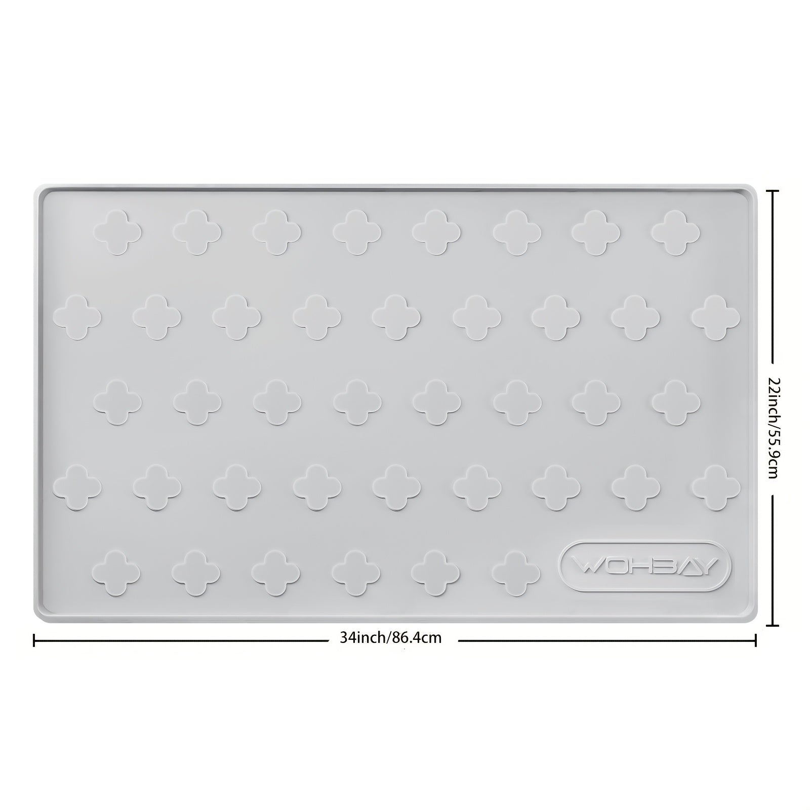 3-in-1 Washable Silicone Cat Litter & Food Mat - XXL Large Waterproof Non-Slip Floor Protector, Raised Edges Pet Feeding Tray, Foldable Litter Trapping Mat for Cats, Easy Clean Kibble & Crumbs Proofing System (Fits Litter Box