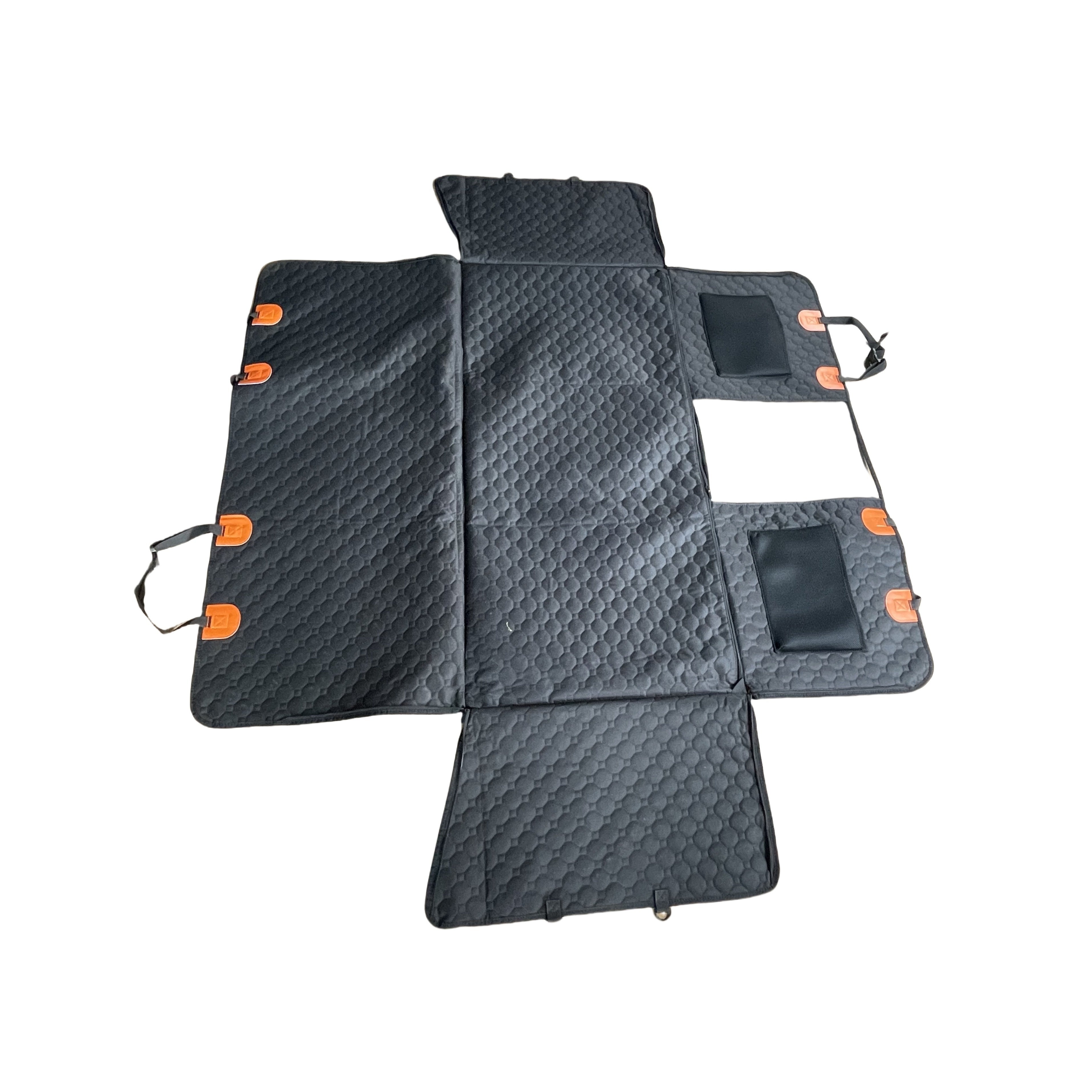 1pc Durable Waterproof Polyester Oversized Car Seat Cover, Portable Folding Pet Bed, Dog Hammock Backseat Extender, Fits Most Cars, SUVs & Trucks, Pet Travel Accessories