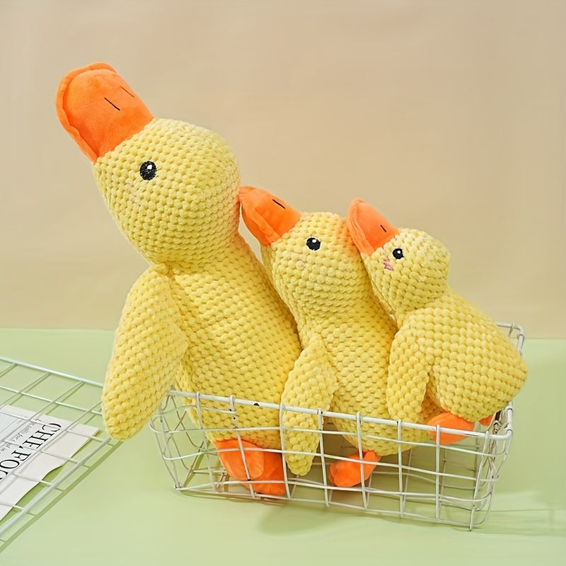[Durable Plush] Durable Plush Squeaky Dog Toy | For All Dog Breeds | Plush | Squeaky, Chew Resistant, Interactive | Pet Toy | Without Battery
