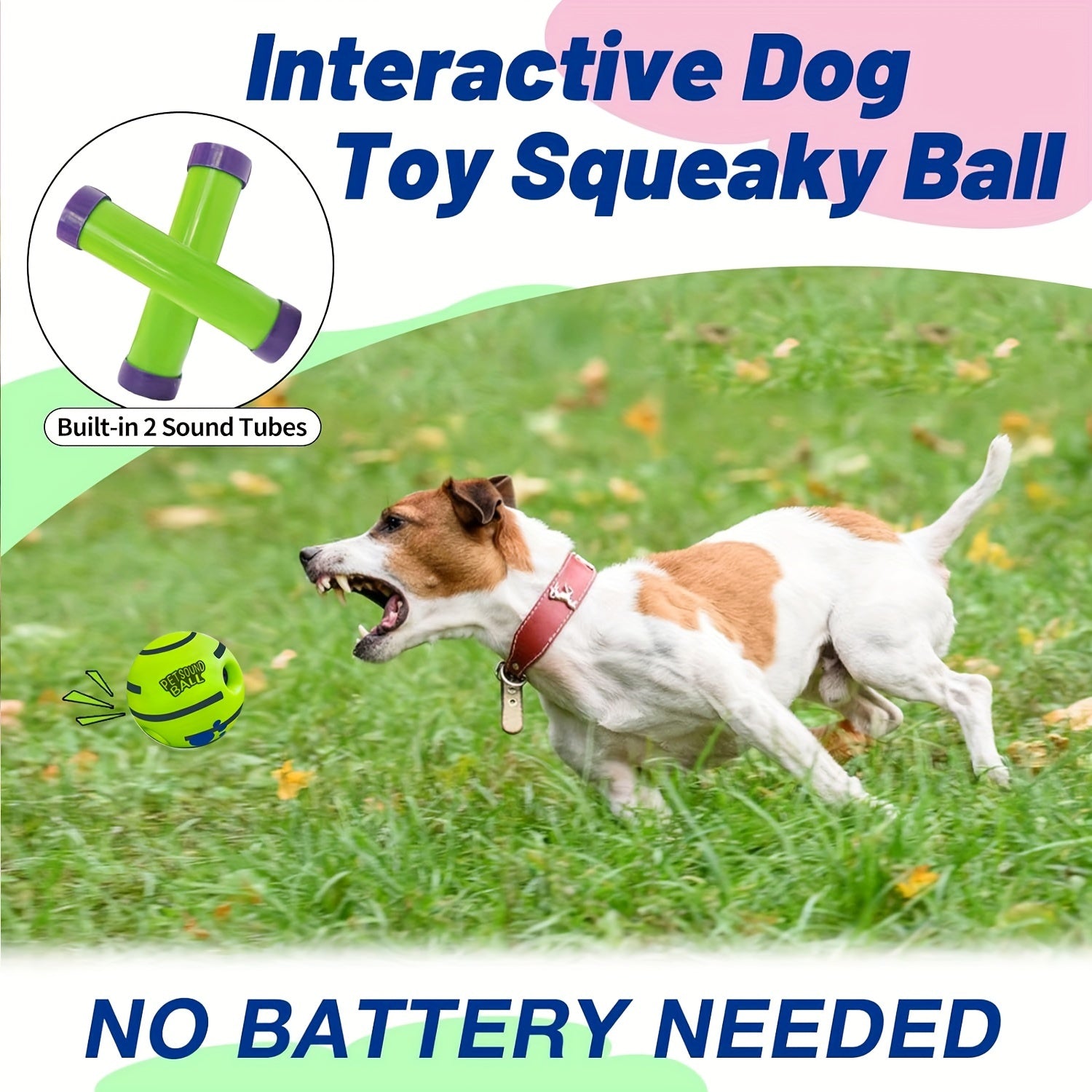 Durable Squeaky Dog Chew Toy Ball