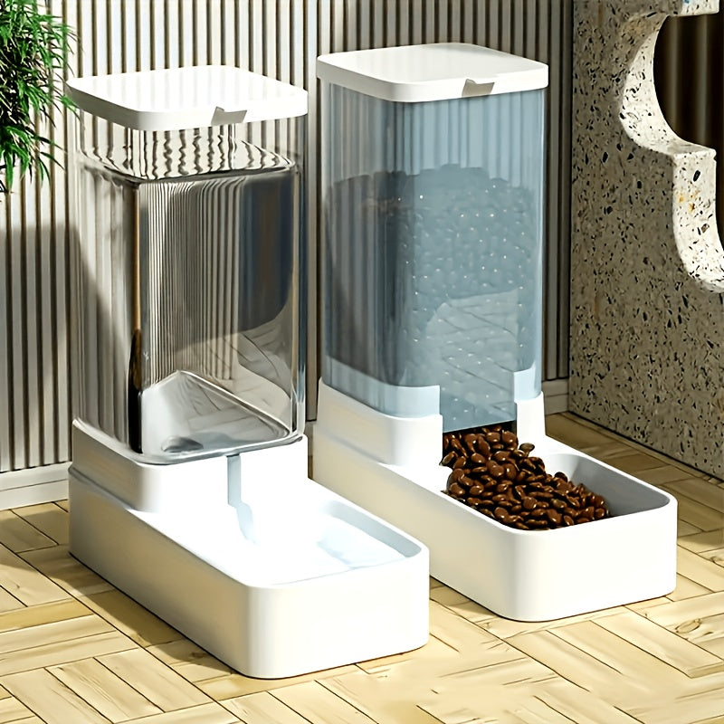[ Hot selling ] 2pcs Gravity Pet Feeding and Drinking Set, Automatic Dog Food Feeding and Drinking Set - Pet Feeding Set - Suitable for Dogs, Cats, and Pet Animals