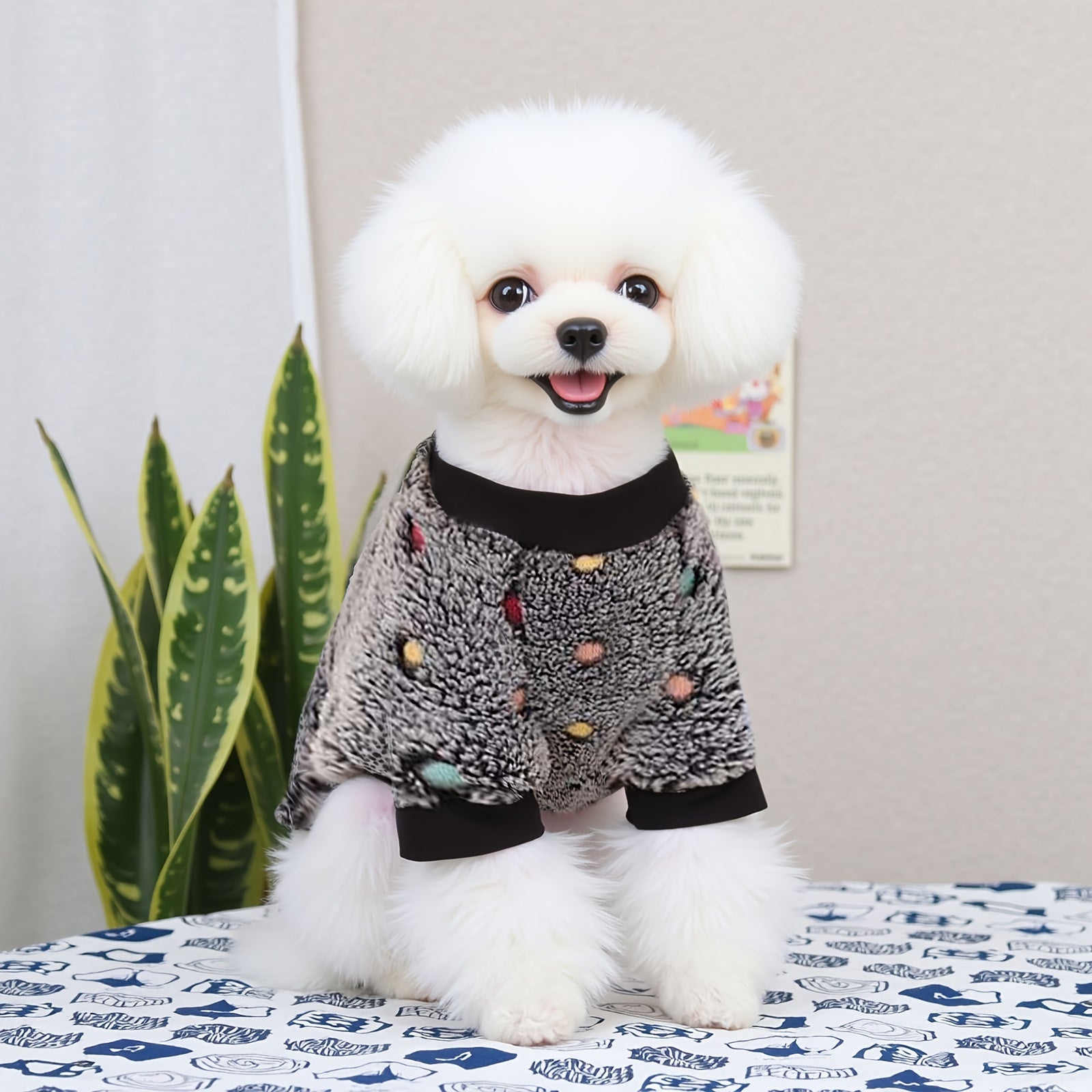 Extra Small Dog Pajamas, Soft & Stretchy 4 Legs Dog Sweater Jumpsuit, Cute Fall Winter Dog Onesies Pet Apparel Outfits for Chihuahua Yorkie