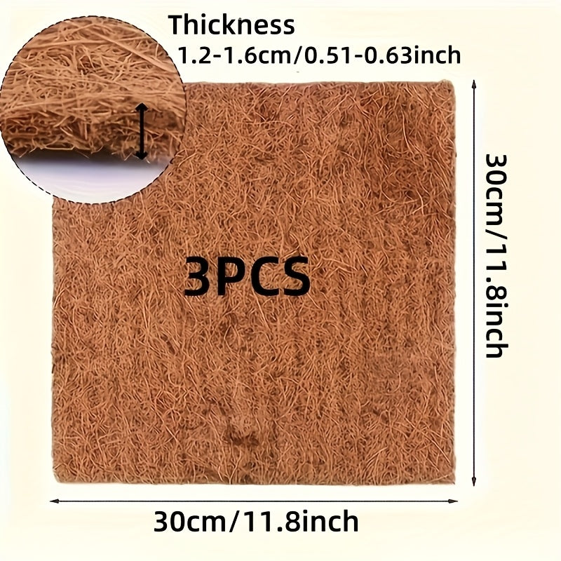 [7pcs]7pcs Of Reusable Coconut Palm Mats, Chicken Coop Nesting Mats, Moisture-proof And Heat-insulating, Perfect For Birds And Reptiles To Lay Eggs, Easy To Care For