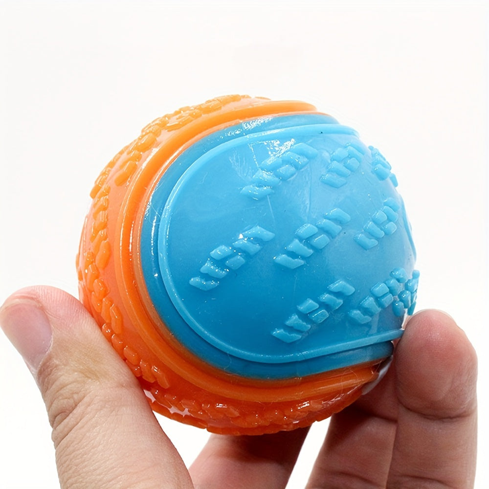 Rubber Dog Tennis Ball - Ideal for Aggressive Chewers, Interactive & Durable Pet Toy, Floats on Water, Random Color