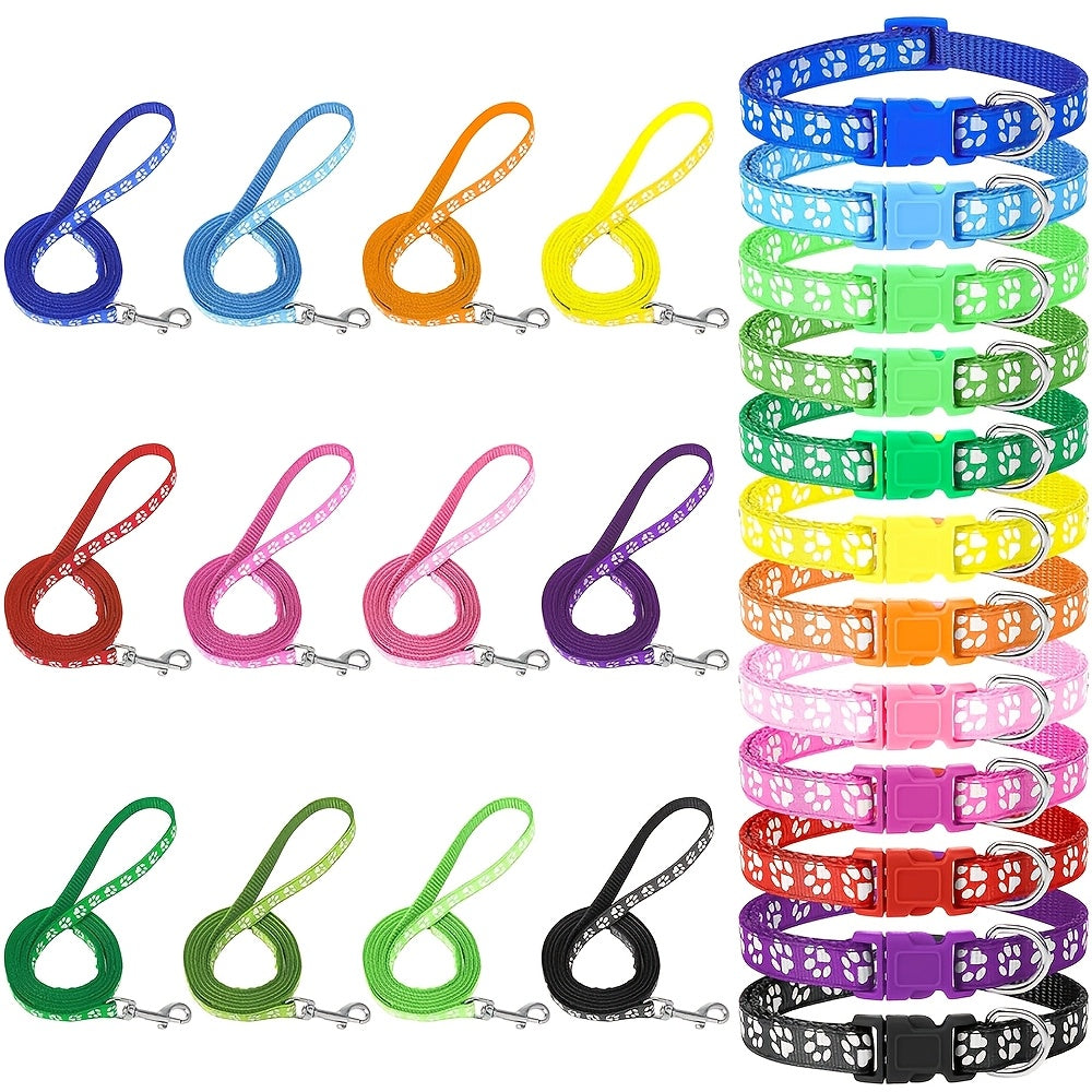 12set Dog Collar and Leash Set