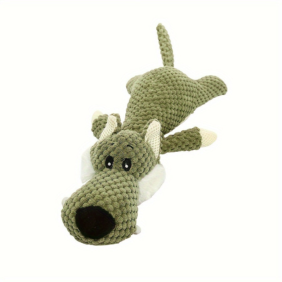 1/3pcs, Large Dog Toy, Bite-Resistant and Sound-Producing Plush Toy, Lion, Wolf, Elephant Cartoon Pet Toy, Dog Companion to Relieve Boredom, Teeth Grinding and Cleaning, Squeaky Dog Chew Toy, Suitable for All Sizes of Dogs
