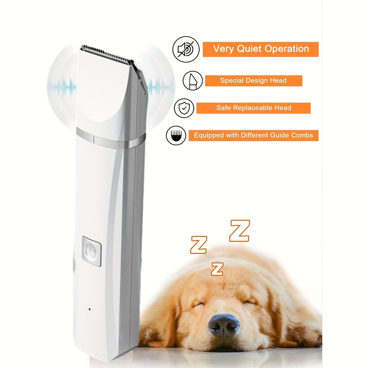 4 In 1 USB Rechargeable Dog Hair Clippers For Grooming, Electric Dog Nail Trimmers, Foot Hair Shaver, Pet Grooming Tool For Dogs & Cats
