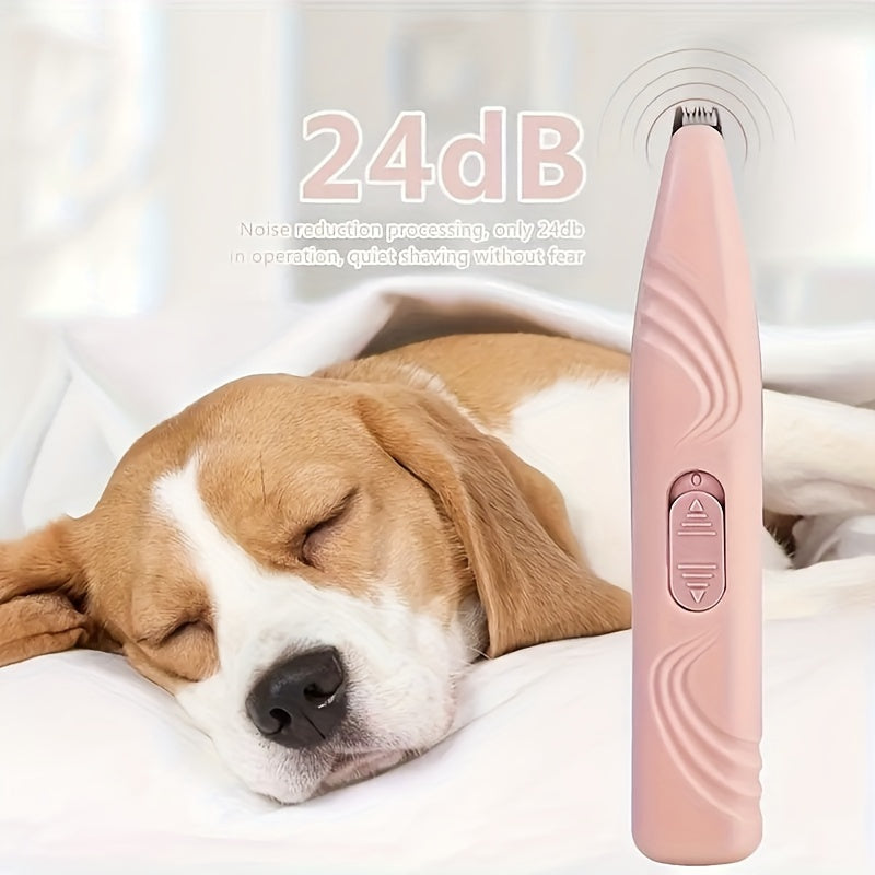 [Cordless Trimmer for Pet Grooming] Dog Paw Trimmer, Cordless Electric Small Pet Grooming Scissors, Low Noise, for Trimming Hair Around Paws, Eyes, Ears, Face, and Buttocks