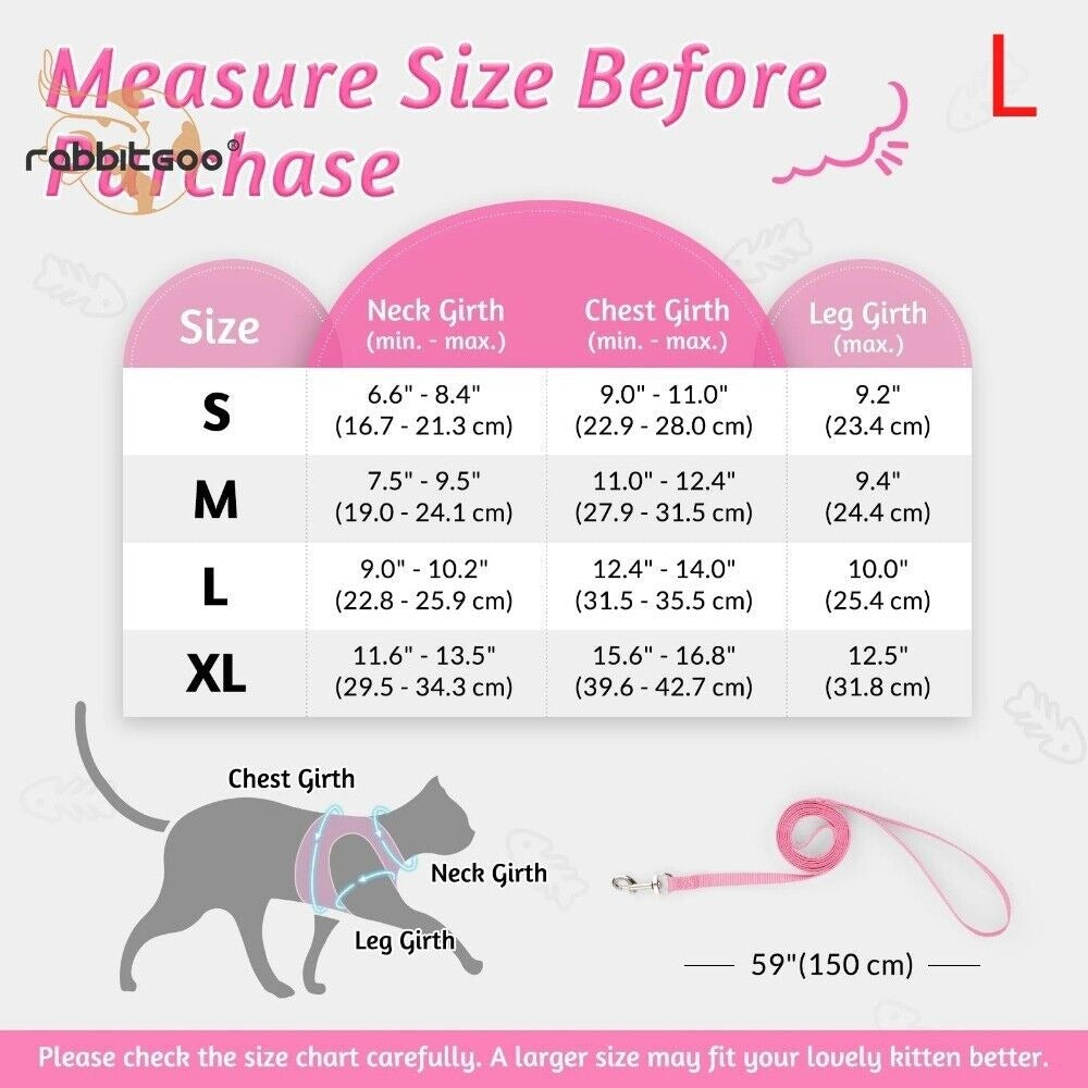 Reflective Pet Harness And Leash Set For Dogs And Cats, Adjustable Puppy Cat Vest Harness With Soft Mesh