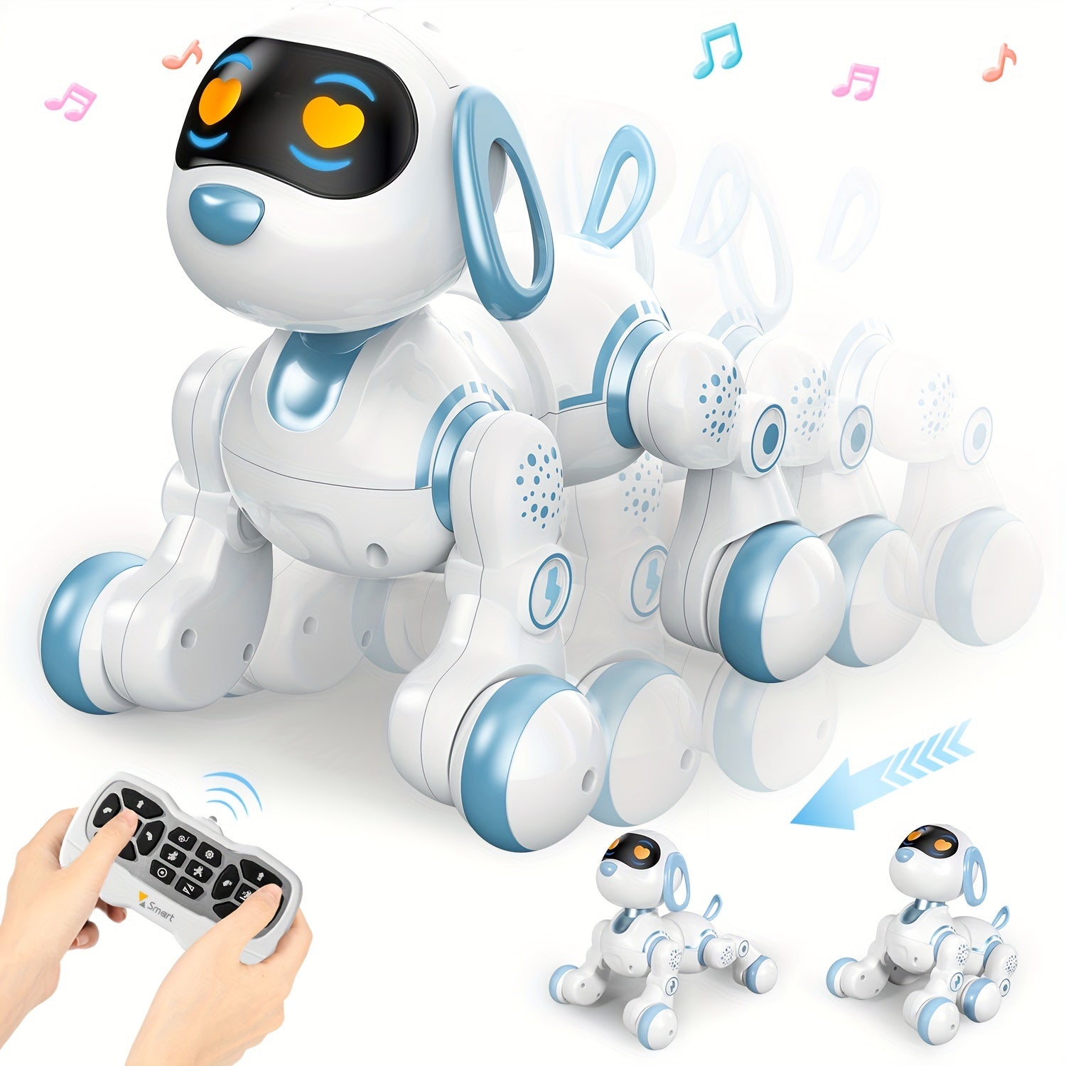 FUUY Robot Dog Toy for Kids, singing and dancing interactive companion pet Pet  toy dogs Gifts for boys and girls aged 3 4 5 6 years old