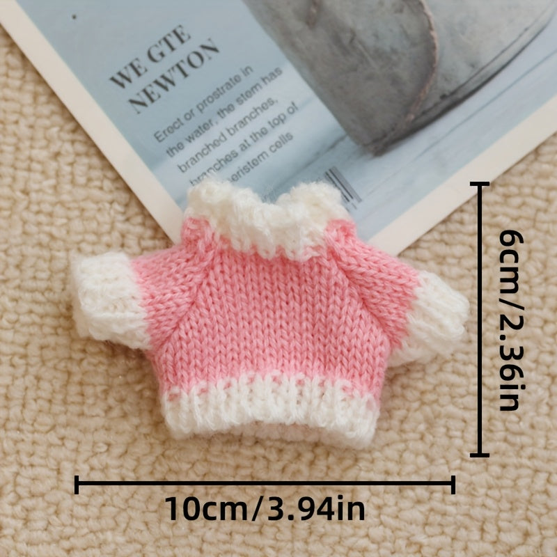 [Holiday Cheer] Handmade Hamster Sweater - Cozy Thick Knit Pet Apparel with Strawberry Accent, Ideal Christmas Gift for Small Animals, Polyester Fiber, Hamster Accessories