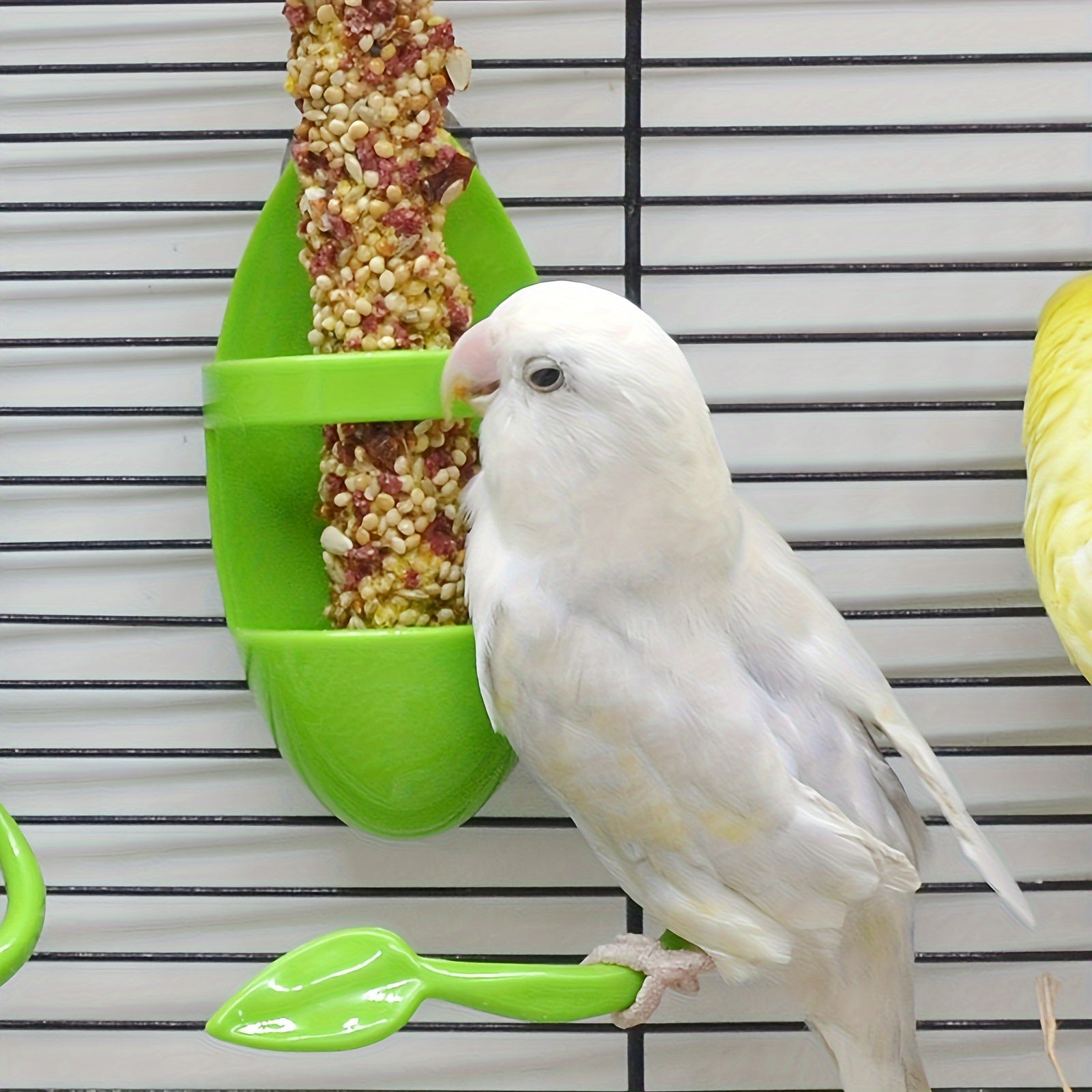 1pc  Bird Cuttlebone Holder, Fruit & Vegetable Feeder Station for Healthy Beaks and Birdcage Entertainment