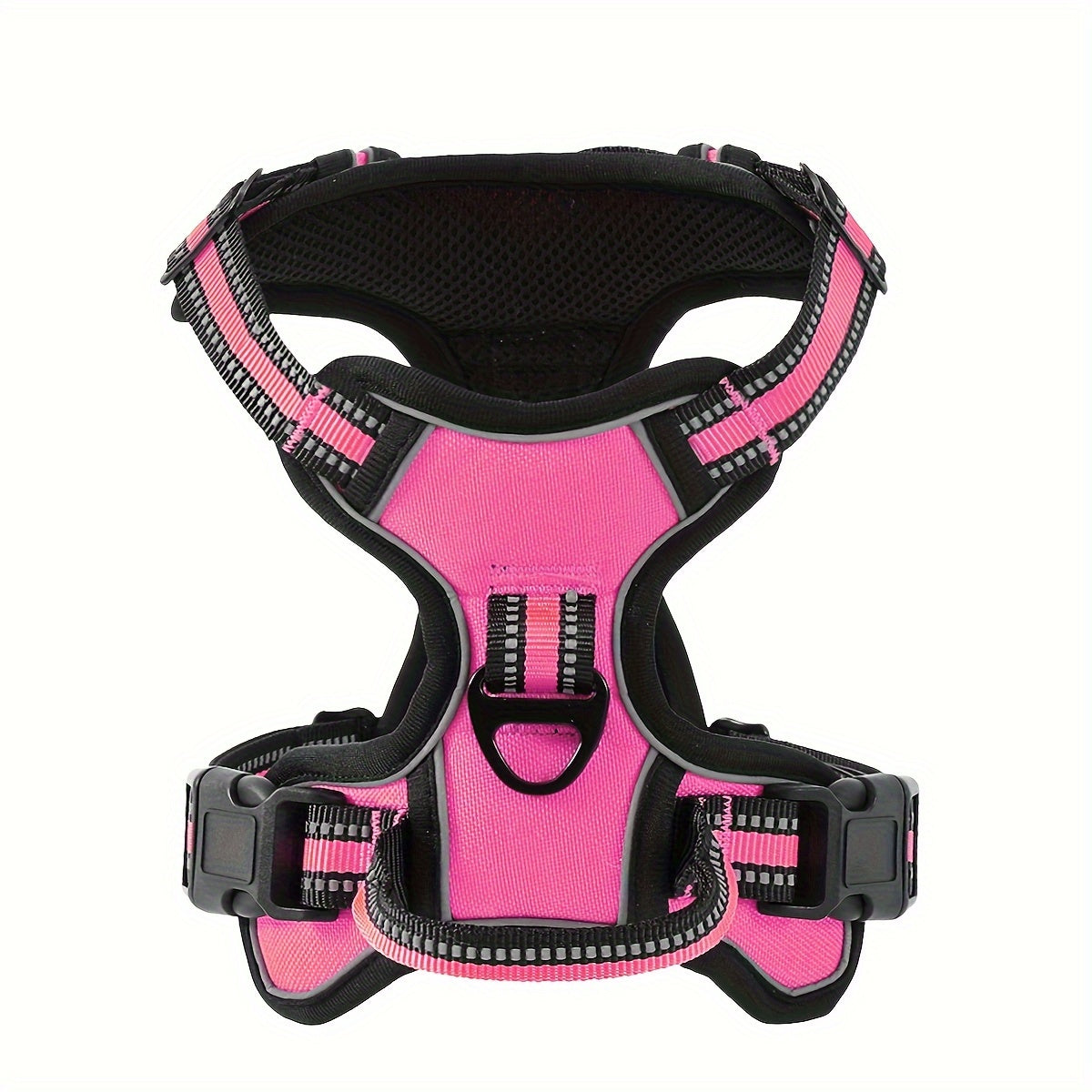 Ultimate Comfort Pet Harness - Adjustable Soft Padded No-Choke Reflective Vest with Easy Control Handle, 2 Leash Clips, and Breathable Oxford Fabric for Small, Medium, and Large Dogs