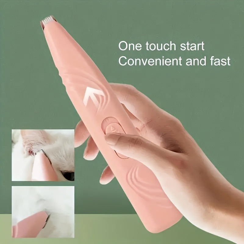[Cordless Trimmer for Pet Grooming] Dog Paw Trimmer, Cordless Electric Small Pet Grooming Scissors, Low Noise, for Trimming Hair Around Paws, Eyes, Ears, Face, and Buttocks