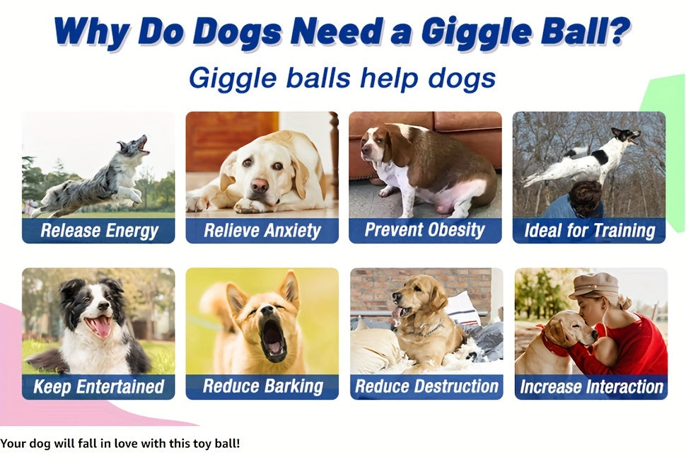 Durable Squeaky Dog Chew Toy Ball