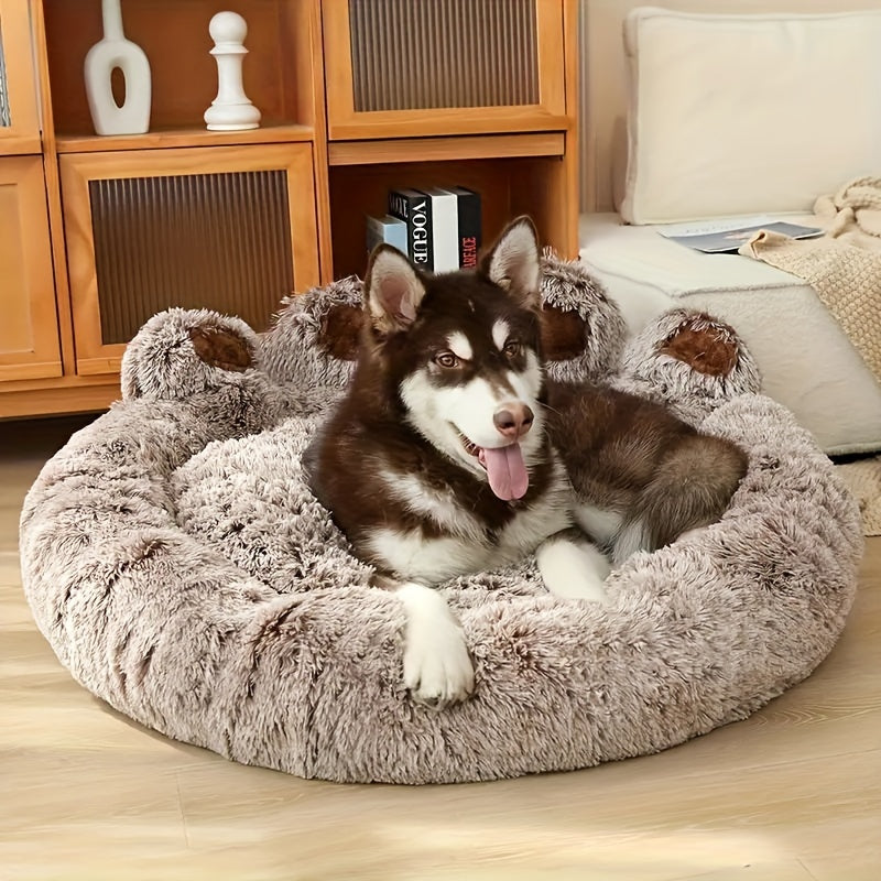 [Long-haired Pet Bed] Soft 60/70/90/110CM Long-haired Pet Bed - 1Pc Dog Beds for Small, Medium, Large Dogs - Warm Christmas Present