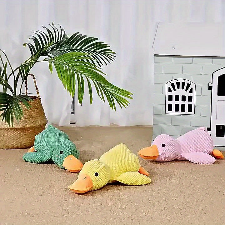 [Durable Plush] Durable Plush Squeaky Dog Toy | For All Dog Breeds | Plush | Squeaky, Chew Resistant, Interactive | Pet Toy | Without Battery