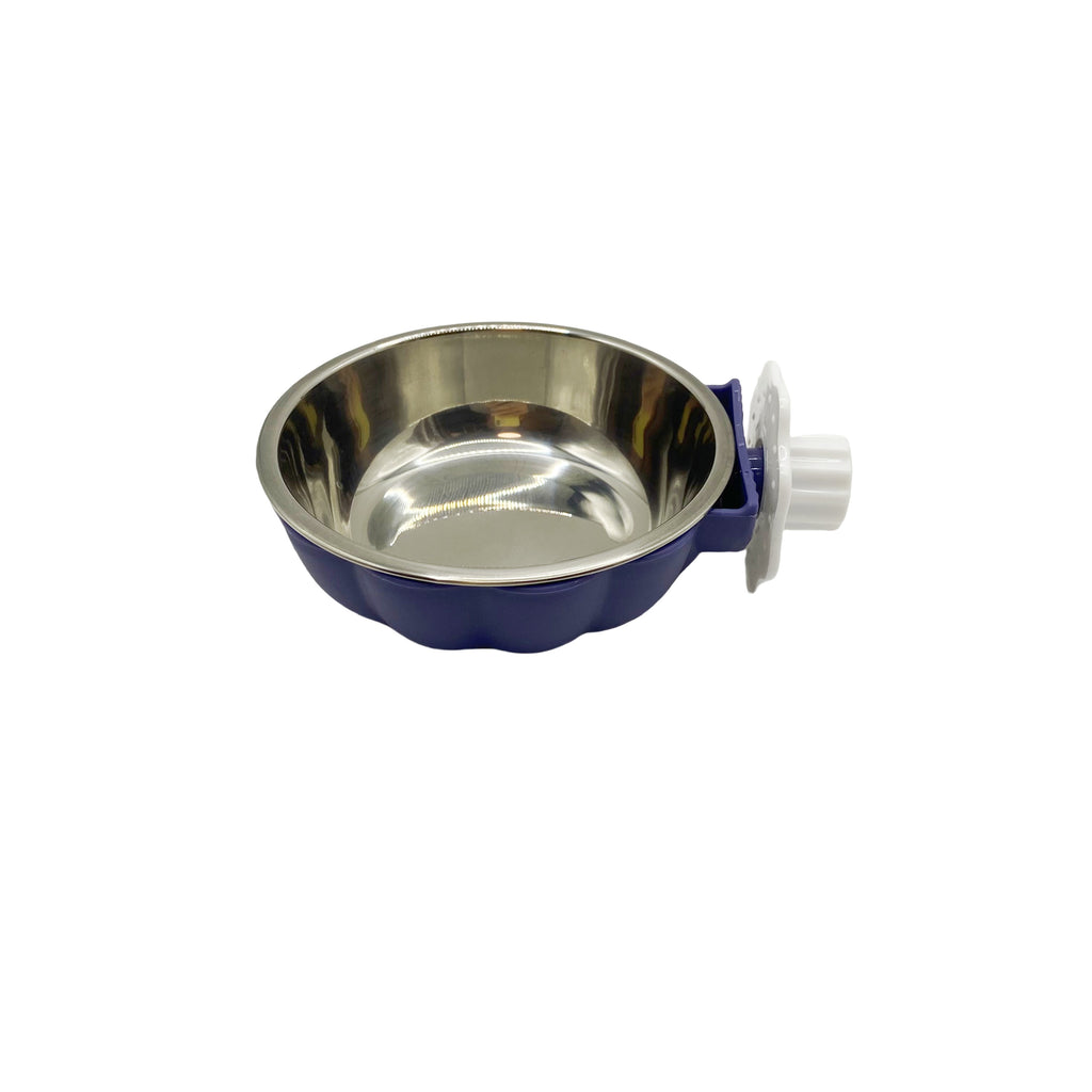 Pumpkin Shaped Stainless Steel 1pc Hanging Pet Food Bowl - Movable And Lifting Carrier Bowl For Rabbit, Mouse, Hamster, Bird, Squirrel, Cat - Pet Feeding Supplies