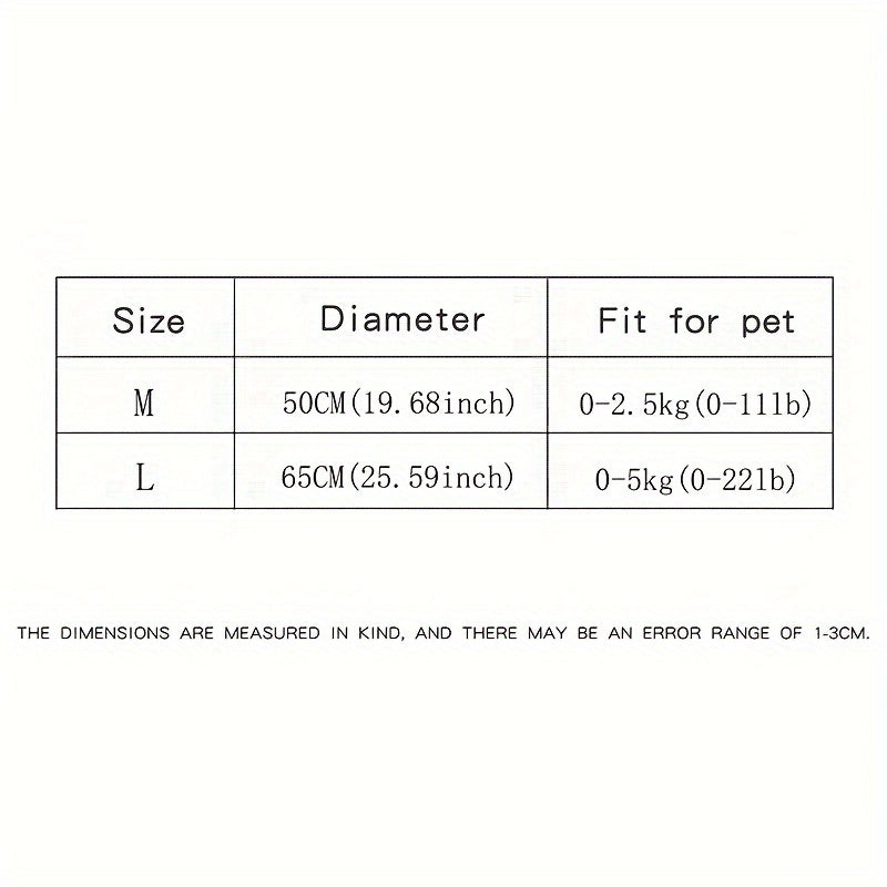[Cozy Plush Donut Bed] Cozy Plush Donut Pet Bed - Easy Clean, Non-Slip Bottom Comfort Nest for Cats & Small Dogs