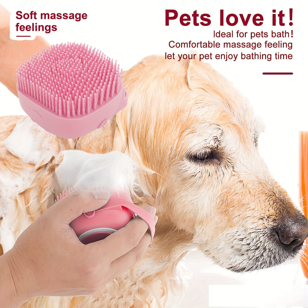 7pcs/set Pet Grooming Set, Self Cleaning Cat and Dog Brush with Nail Clipper, File, Flea Comb, Bath Brush, and Finger Toothbrush