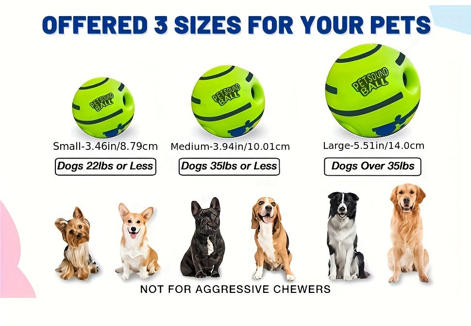 Durable Squeaky Dog Chew Toy Ball