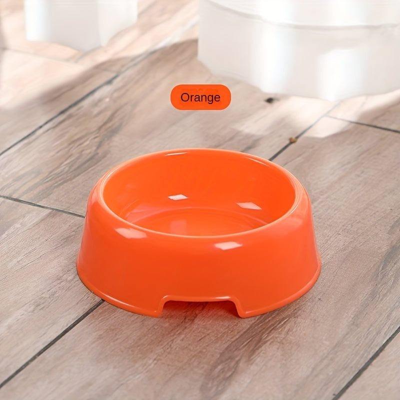 Stackable Plastic Cat and Small Dog Bowls - Pet Feeding/Water Bowls for Cats and Chihuahuas - Classic American Style Pet Food Dish - Set of Multiple Basic Animal Feeders