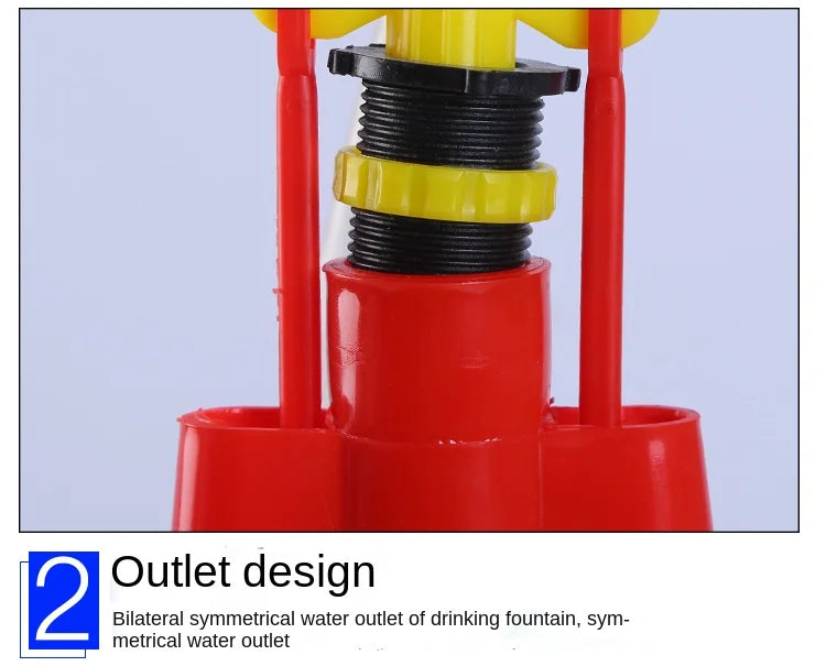 Chicken Duck Goose Broiler Plasson Drinker Plastic Poultry Waterer Automatic Fountaion Kettle Drinking Watering line Supplies