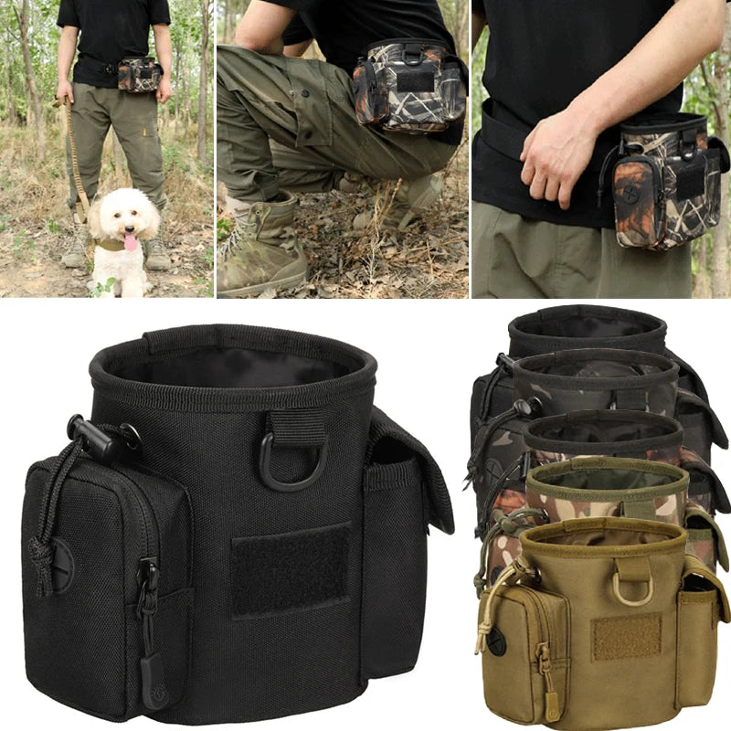 Portable Dog Treat Bag Outdoor Dog Treat Pouch For Training Feeding Bag Pet Trainer Waist Bag Dog Supplies