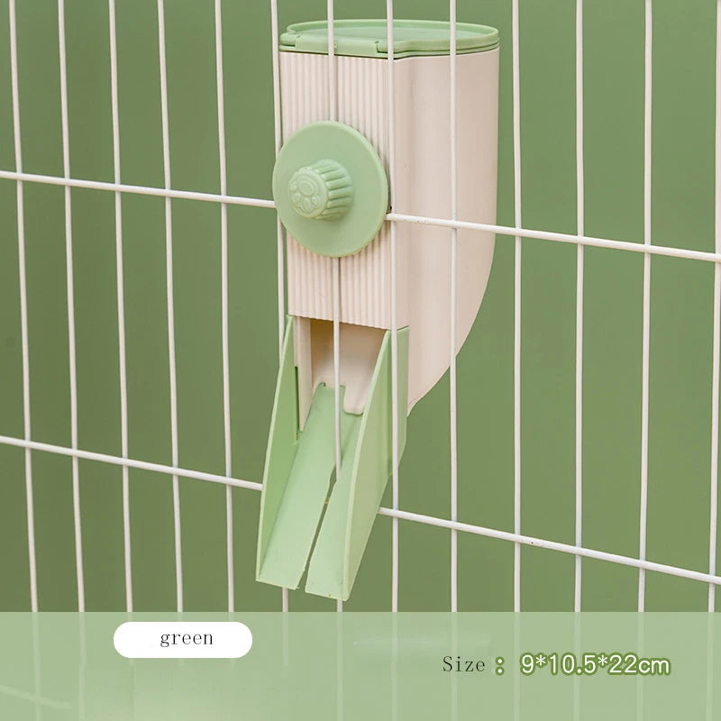 Automatic Pet Feeder with Hanging Bowl Water Bottle Food Container Dispenser for Puppy Cats Rabbit Birds Pet Feeding Product