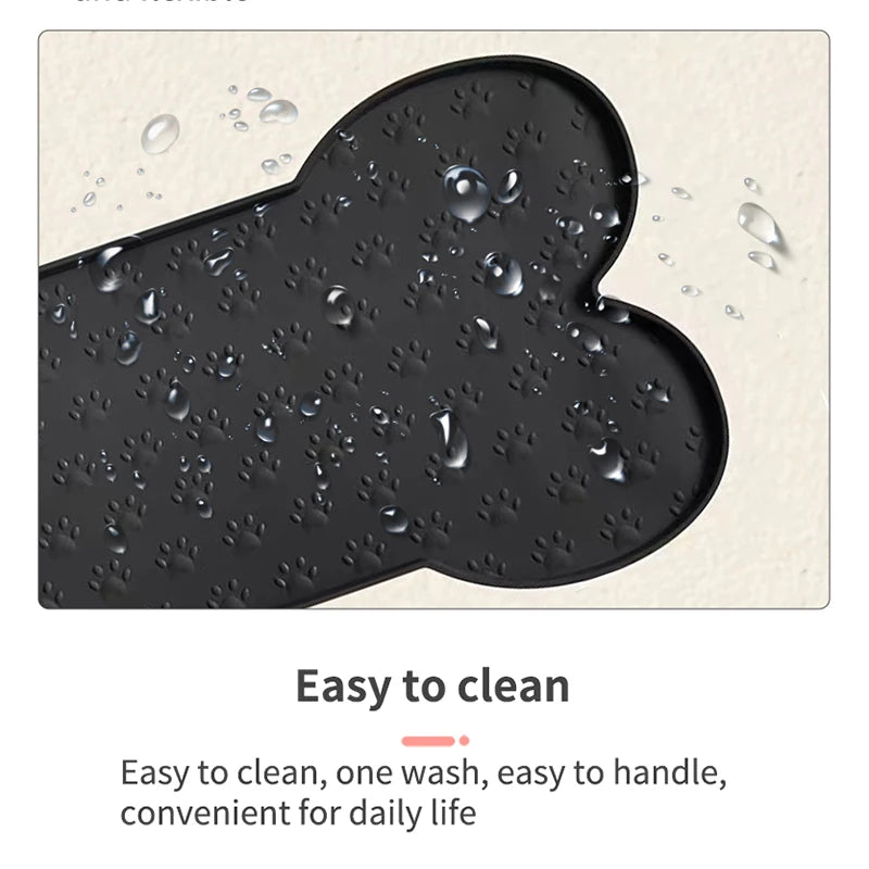 Black/apricot/pink/grey pet silicone mat, dog feeding mat, easy to clean silicone mat, dog food bowl mat, dog eating bowl mat